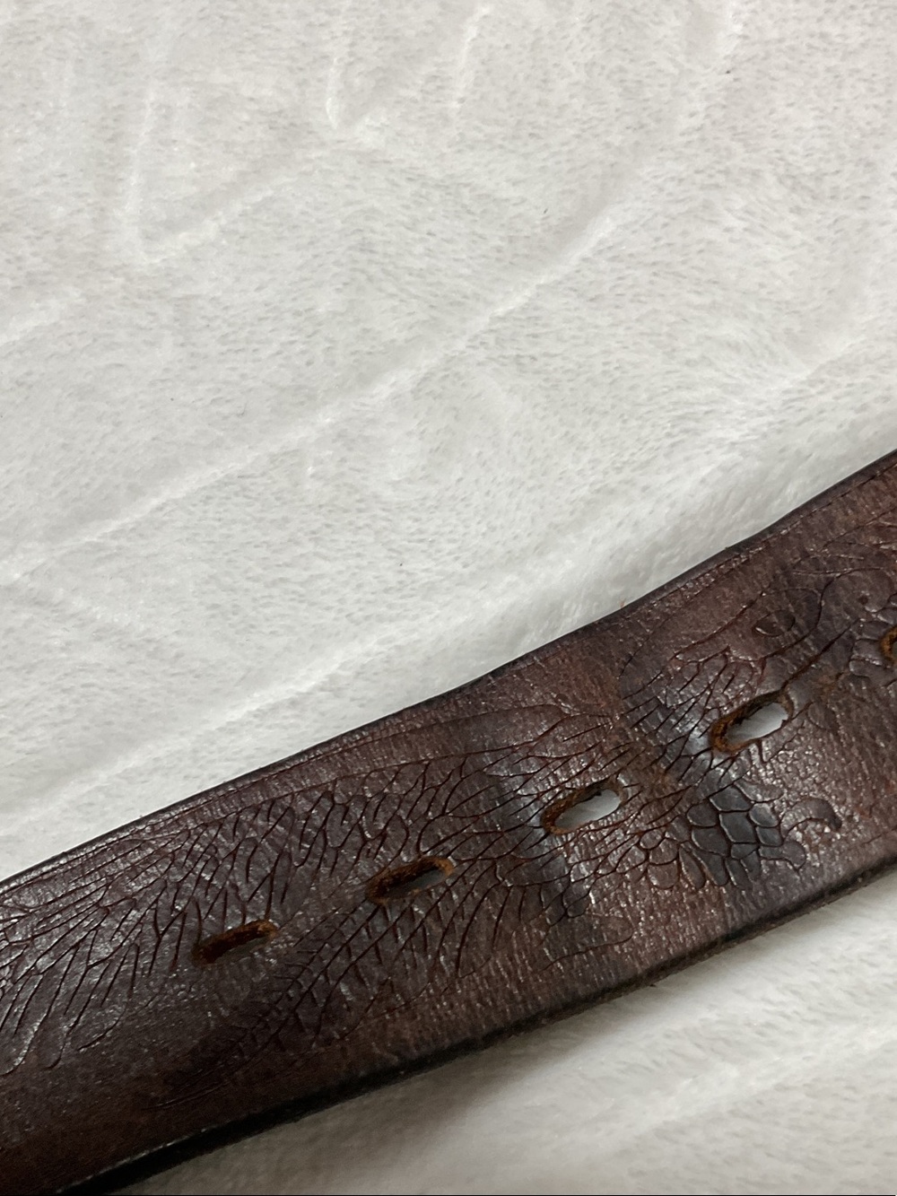 Vintage thick western leather belt - Picture 9 of 9